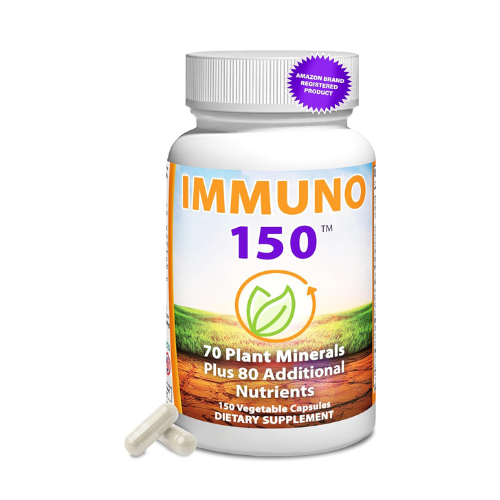 Immuno 150 โ Immune Support with 150 Nutrients, 70 Plant Minerals & 13 Vitamins โ 150 Veggie Capsules