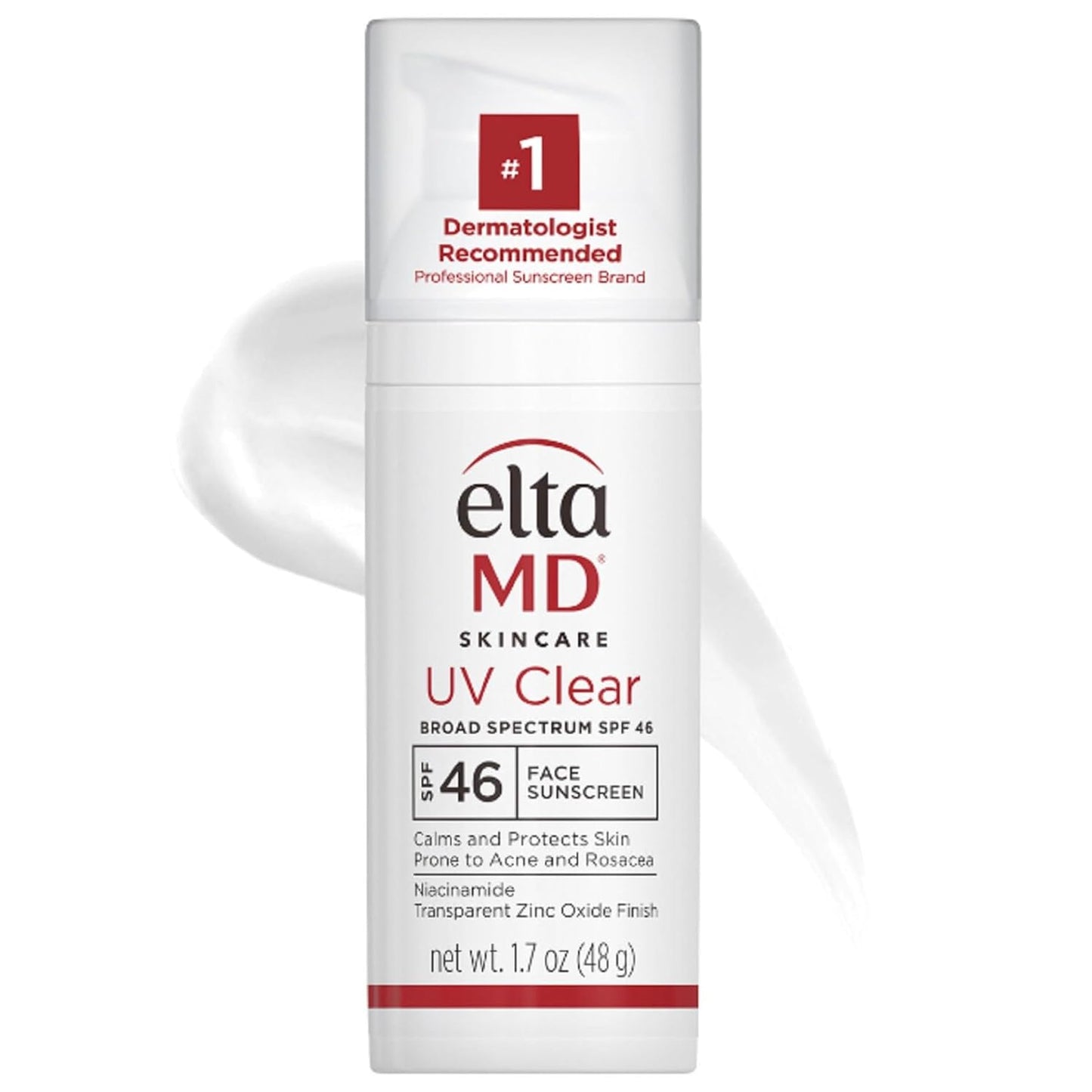EltaMD UV Clear Face Sunscreen SPF 46 – Oil-Free, Zinc Oxide Protection – 1.7 oz