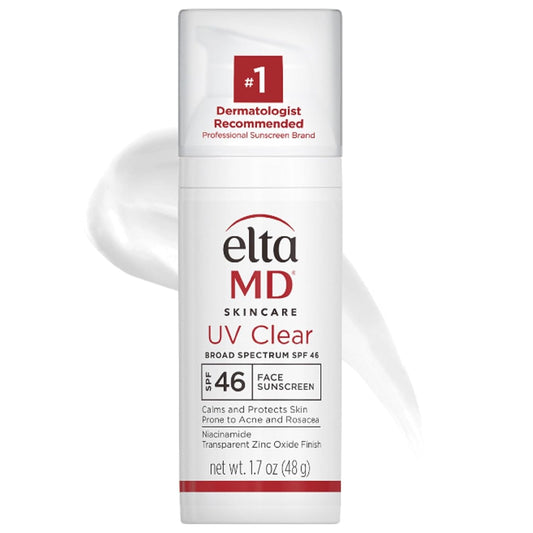 EltaMD UV Clear Face Sunscreen SPF 46 – Oil-Free, Zinc Oxide Protection – 1.7 oz