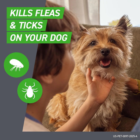 FRONTLINE Plus Flea & Tick Treatment for Small Dogs (5-22 lbs) – 6 Treatments