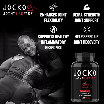 Jocko Fuel Joint Support – 180 Capsules | Glucosamine, MSM, Turmeric & Boswellia for Joint Health & Flexibility