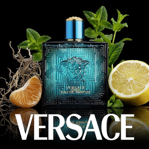 Versace Eros Eau de Parfum Spray for Men – 3.4 oz / 100ml