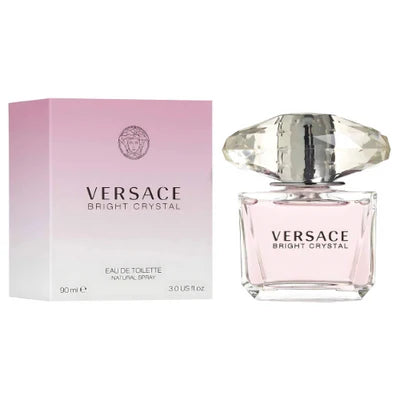 Versace Bright Crystal Eau de Toilette Spray for Women – Floral & Fruity Fresh (3.0 oz / 90 ml)