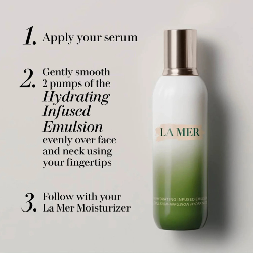 La Mer The Hydrating Infused Emulsion – Lightweight Moisture Boost for All Skin Types – 4.2 oz
