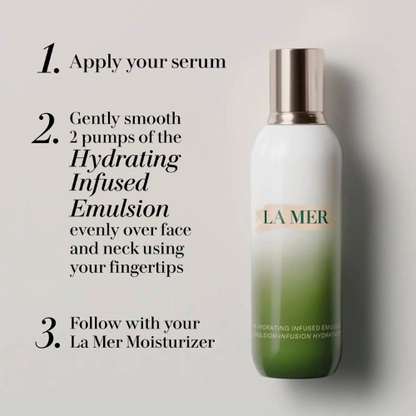 La Mer The Hydrating Infused Emulsion – Lightweight Moisture Boost for All Skin Types – 4.2 oz
