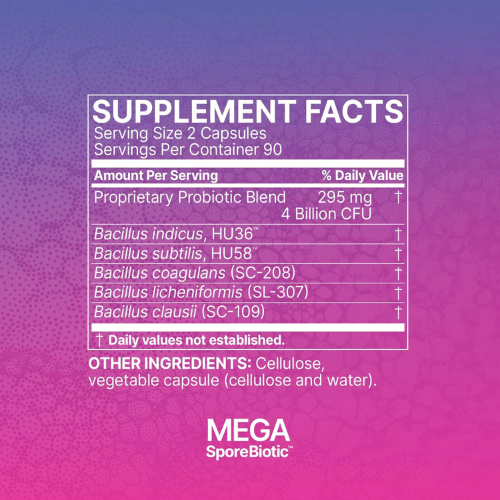 MegaSporeBiotic® by Microbiome Labs – Spore-Based Probiotics for Gut & Immune Health – 180 Capsules