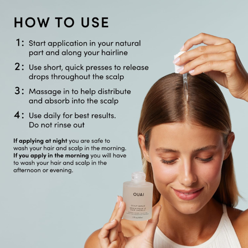 OUAI Scalp Serum 2oz – Balancing Treatment for Fuller, Thicker Hair