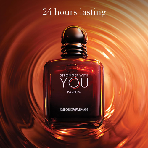 Armani Stronger With You Parfum for Men – Woody & Ambery Cologne – 3.4 oz / 100ml
