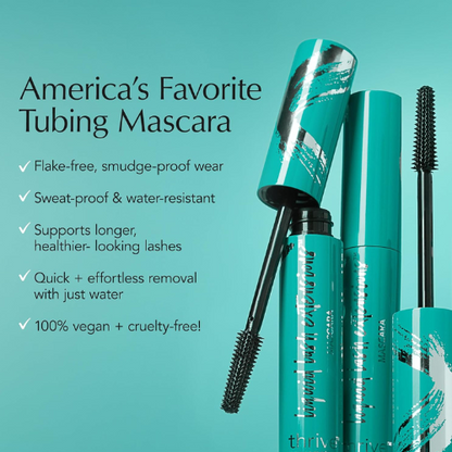 Thrive Causemetics Liquid Lash Extensions Mascara – Brynn (Rich Black), Lengthening & Volumizing