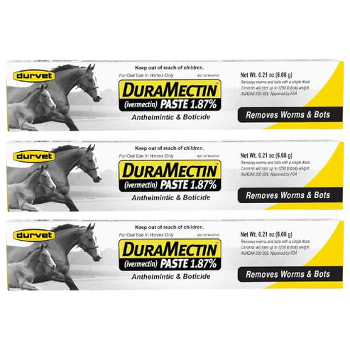 DuraMectin Horse Paste 6.08g (for Horses only) Pack of 3