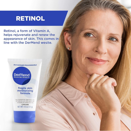 Dermend Fragile Skin Moisturizing Cream 4.5oz – Firming & Restoring Care