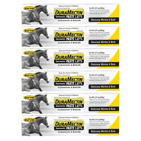 DuraMectin Horse Paste 6.08g (for Horses only) Pack of 6