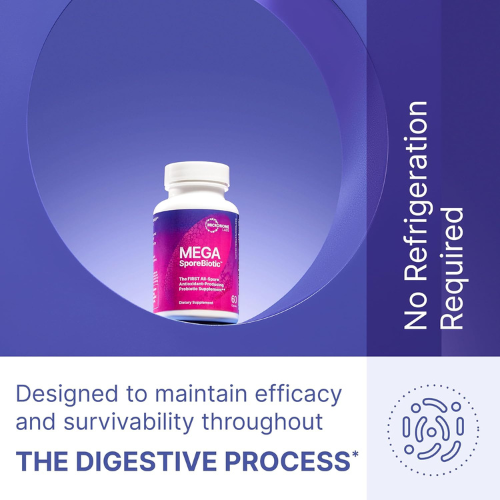 MegaSporeBiotic® by Microbiome Labs – Spore-Based Probiotics for Gut & Immune Health – 180 Capsules