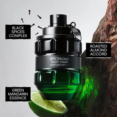 Viktor&Rolf Spicebomb Night Vision Eau de Toilette Cologne for Men – Spicy & Mysterious Oriental Woody (90 ml / 3.4 fl oz)