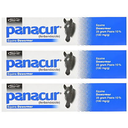 PANACUR 10% Horse Dewormer Paste (Pack of 3) – 100mg Each